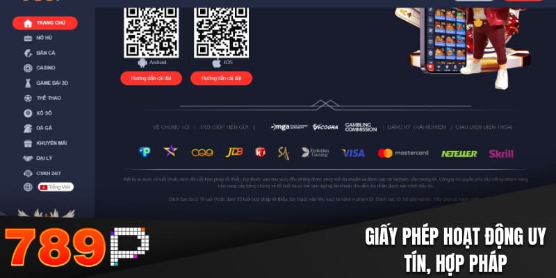 Giấy phép chứng minh uy tín, hợp pháp