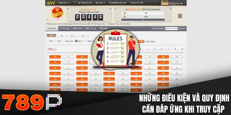 Những điều kiện và quy định cần đáp ứng khi truy cập 