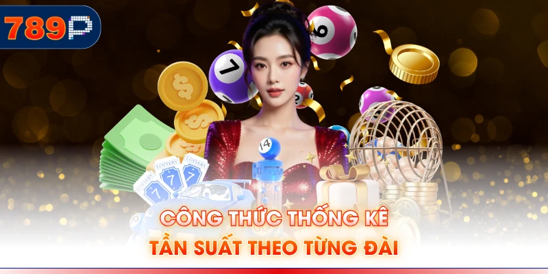 Công thức thống kê tần suất theo từng đài